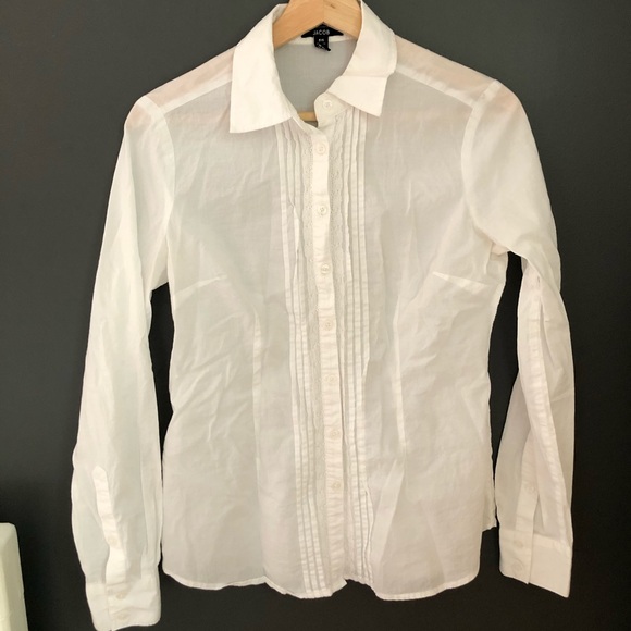 Jacob White Button Up Dress Shirt - Picture 2 of 6